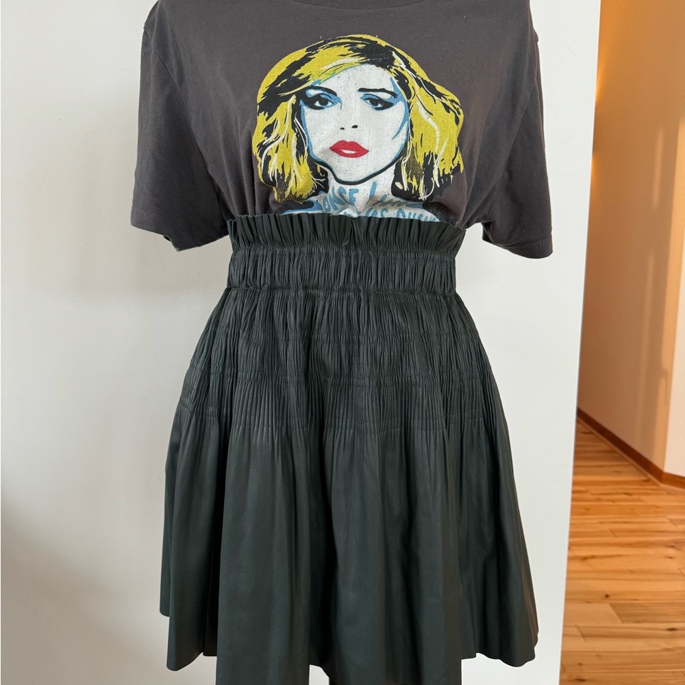 NWT 7 for mankind green skirt pleated - Picture 5 of 11